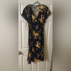 Floral Wrap Dress
